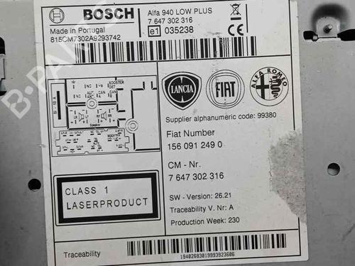 Radio ALFA ROMEO GIULIETTA (940_)  | BP18838806E6 