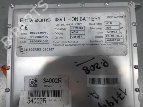 Battery PEUGEOT 208 II (UB_, UP_, UW_, UJ_) 1.2 PureTech 100 | BP30166914E11