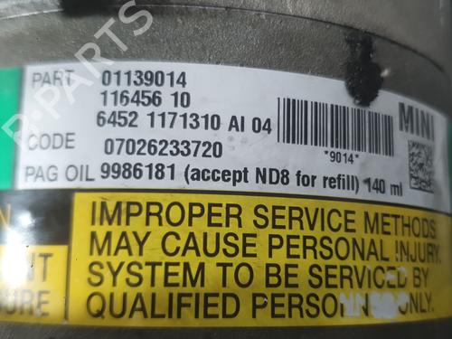 AC compressor MINI MINI (R50, R53) Cooper | BP38311469M34 - Image 5