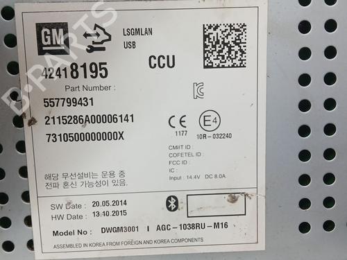 Radio OPEL MOKKA / MOKKA X (J13) 1.6 CDTI (_76) | BP27832789E6 
