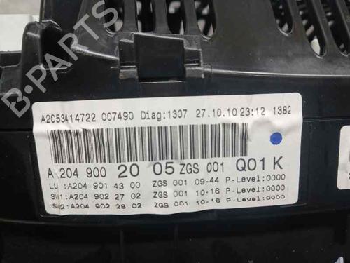 Instrument cluster MERCEDES-BENZ C-CLASS (W204) C 200 CDI (204.001) | BP10050949C47 