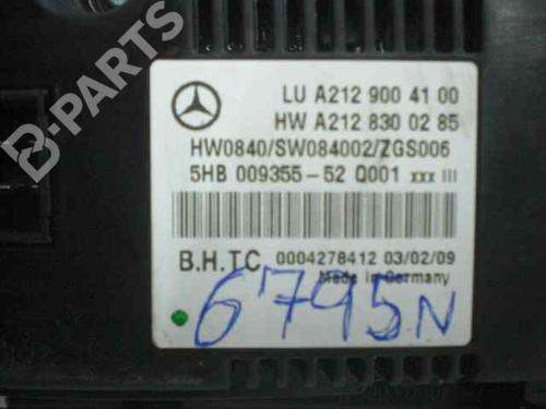 Climate control MERCEDES-BENZ E-CLASS (W212) E 350 BlueTEC (212.024) | BP599265I5 
