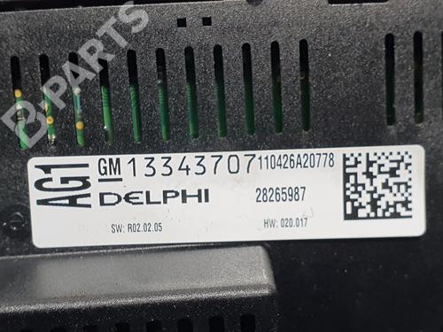 Climate control OPEL ASTRA J (P10) 1.4 (68) | BP9251082I5 