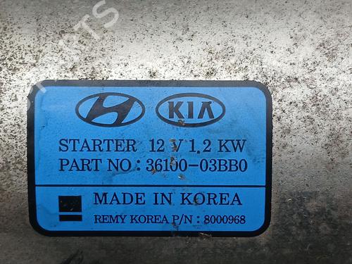Starter KIA RIO IV (YB, SC, FB) 1.25 | BP26007408M8