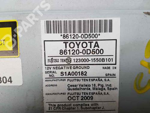 Radio TOYOTA YARIS (_P9_)  | BP3708420E6 