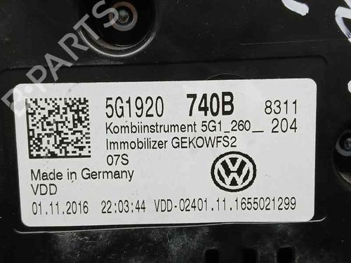 Instrument cluster VW GOLF VII (5G1, BQ1, BE1, BE2)  | BP15505425C47 