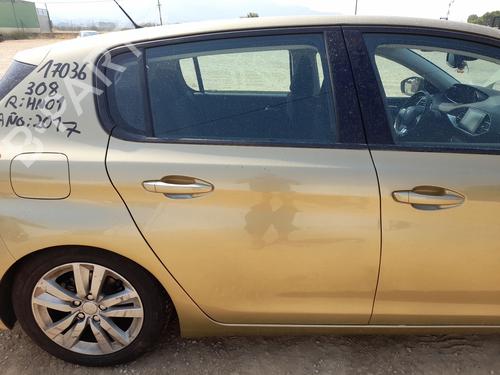 Used Right rear door PEUGEOT 308 II (LB_, LP_, LW_, LH_, L3_) 1.2 THP 110 (110 hp) 28130214