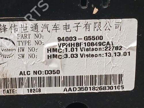 Cockpit KIA NIRO I (DE)  | BP8118662C47 