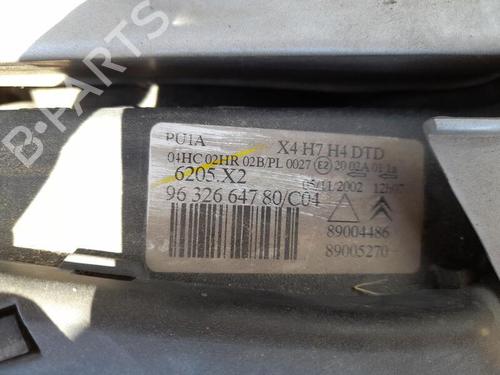 Right headlight CITROËN C5 I (DC_) 2.0 HDi (DCRHZB, DCRHZE) 9632664780