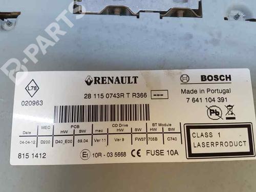 Radio RENAULT FLUENCE (L3_)  | BP3706076E6 