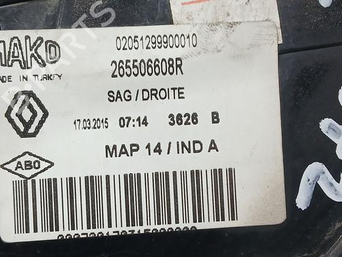 Right taillight RENAULT CLIO IV (BH_)  | BP25146423C35 