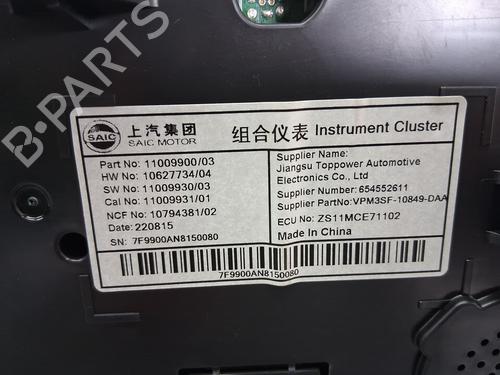Instrument cluster MG MG ZS SUV (AZS1) 1.5 VTi | BP34103181C47 - Image 3