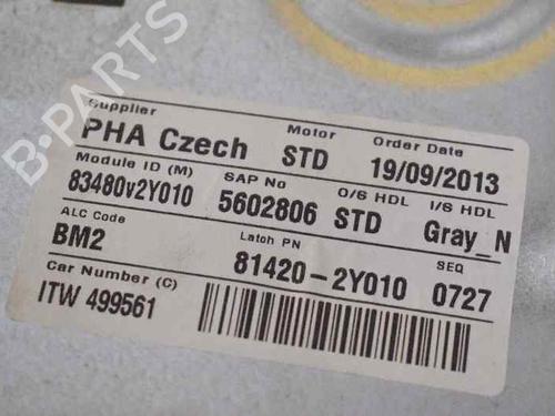 Rear right window mechanism HYUNDAI ix35 (LM, EL, ELH)  | BP1221906C25 
