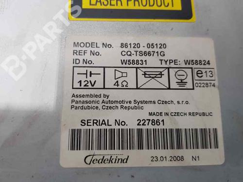 Radio TOYOTA AVENSIS (_T25_)  | BP5240900E6 