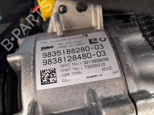 Used AC compressor PEUGEOT 3008 II SUV (MC_, MR_, MJ_, M4_) 1.2 THP/ PureTech 130 (MRHNSM, MRHNSU, MRHNSJ, MRHNYW,... (131 hp) 26551890