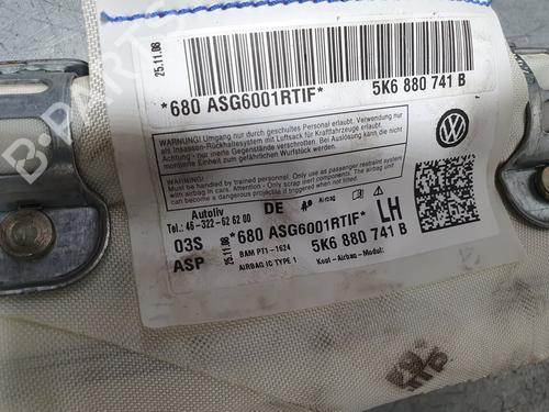 Left curtain airbag VW GOLF VI (5K1)  | BP8648212C11 
