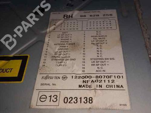 Radio CHEVROLET AVEO / KALOS Saloon (T200)  | BP830631E6 