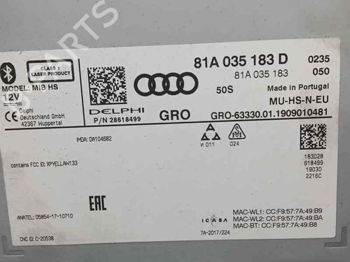 Radio AUDI Q2 (GAB, GAG) 30 TFSI | BP22386786E6 
