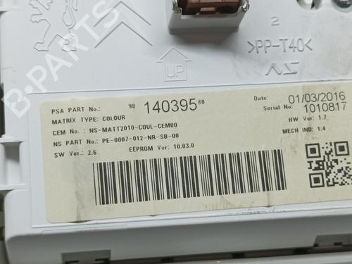 Instrument cluster PEUGEOT 2008 I (CU_)  | BP11840078C47 