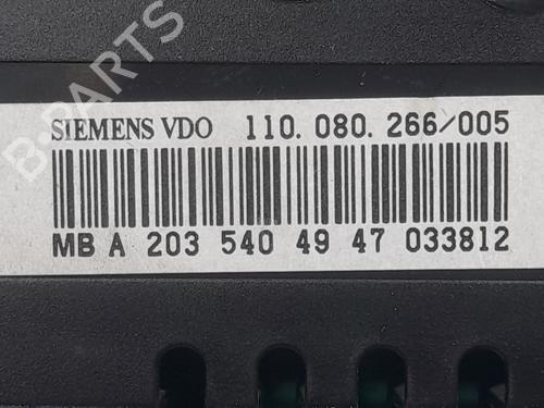 Instrument cluster MERCEDES-BENZ C-CLASS (W203)  | BP15847584C47 