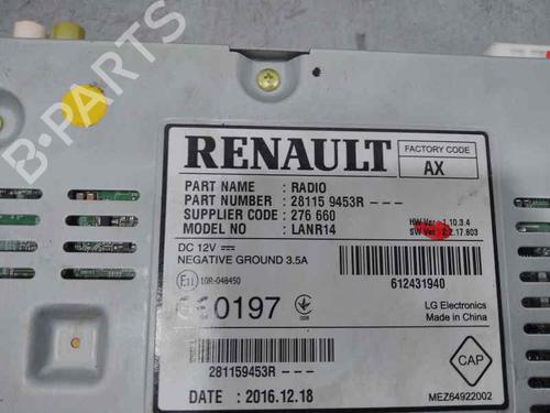 Radio RENAULT MEGANE IV Hatchback (B9A/M/N_)  | BP24110770E6 
