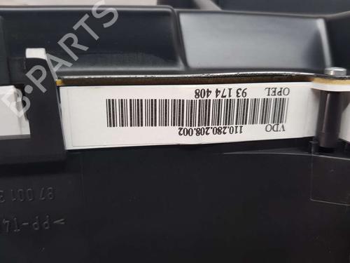 Instrument cluster OPEL ZAFIRA A MPV (T98)  | BP15349658C47 