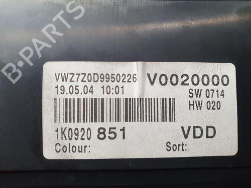 Instrument cluster VW GOLF V (1K1)  | BP7244189C47