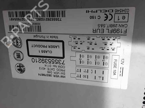 Radio FIAT GRANDE PUNTO (199_)  | BP6712966E6 