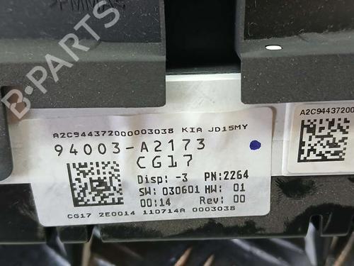 Instrument cluster KIA CEE'D (JD)  | BP19182412C47 