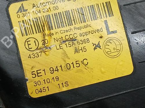 Left headlight SKODA OCTAVIA III Combi (5E5, 5E6) 1.5 TSI G-TEC | BP27681629C28 - Image 3