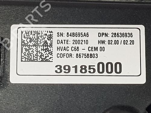 Climate control OPEL CORSA F (P2JO)  | BP8118821I5 