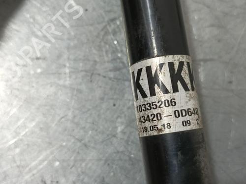 Left front driveshaft TOYOTA YARIS (_P13_)  | BP8639047M38 