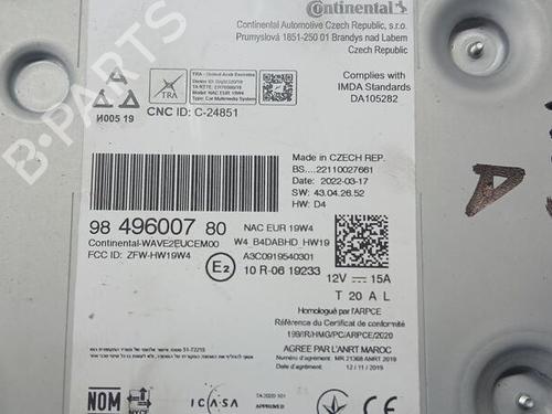 Radio PEUGEOT 5008 II (MC_, MJ_, MR_, M4_)  | BP26640111E6 