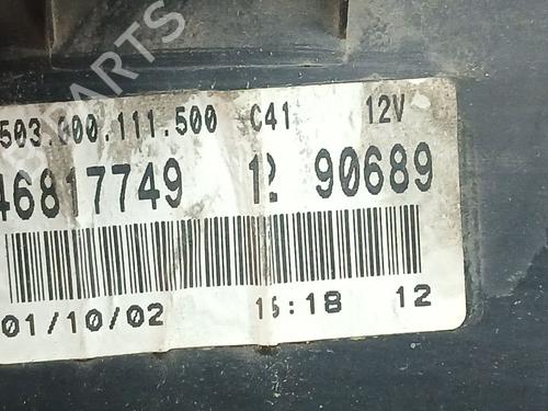 Instrument cluster FIAT DOBLO Box Body/MPV (223_) 1.9 JTD (223ZXE1A) | BP27465596C47 