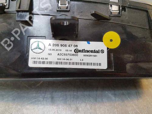 Climate control MERCEDES-BENZ C-CLASS Coupe (C205) AMG C 63 (205.386) | BP3989532I5 