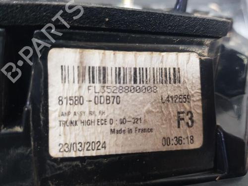 Højre baglygte bagklap TOYOTA YARIS CROSS (MXP_) 1.5 Hybrid (MXPJ10) | BP30001170C80 