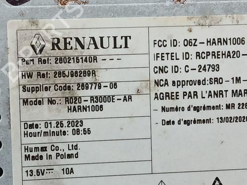 Radio RENAULT KANGOO III MPV Blue dCi 95 (KJAB) | BP25036442E6 