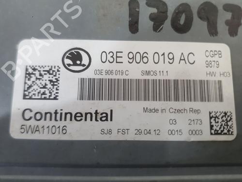 Engine control unit (ECU) SKODA FABIA II (542) 1.2 12V | BP37242818M57 - Image 4