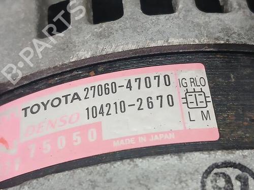 Alternator TOYOTA IQ (_J1_)  | BP22643723M7 