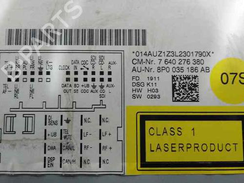 Radio AUDI A3 (8P1)  | BP20662377E6 
