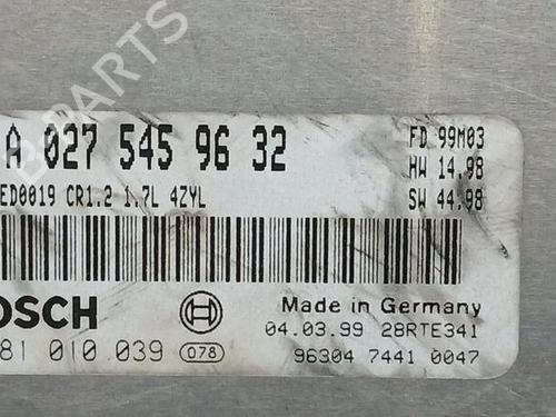 Engine control unit (ECU) MERCEDES-BENZ A-CLASS (W168) A 170 CDI (168.008) | BP30058116M57