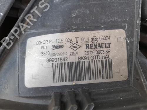 Used Left headlight RENAULT LAGUNA III (BT0/1) 1.5 dCi (BT00, BT0A, BT0T, BT1J) (110 hp) 26434789
