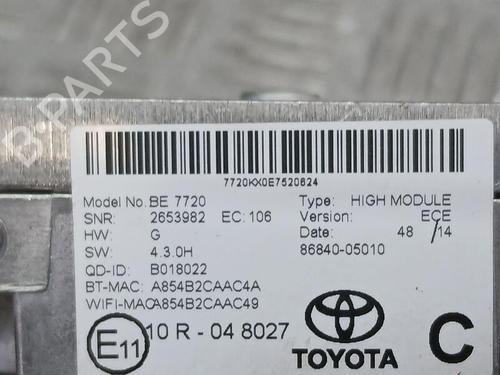 Elektronisk modul TOYOTA RAV 4 IV (_A4_) 2.0 4WD (ZSA44_) | BP30549789M83