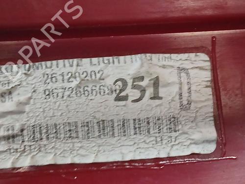 Right taillight PEUGEOT 5008 (0U_, 0E_) 1.6 HDi | BP29336458C35