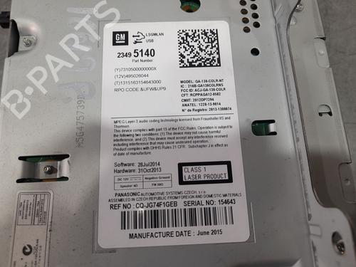 Used Radio OPEL ZAFIRA TOURER C (P12) 1.6 CDTI (75) (136 hp) 25474458