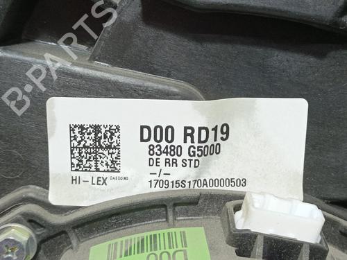 Rear right window mechanism KIA NIRO I (DE) | BP3728688C25