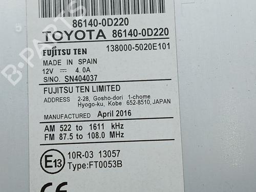 Electronic module TOYOTA YARIS (_P13_) 1.5 Hybrid (NHP130_, NHP130) | BP26395932M83 