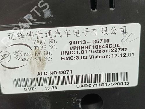Instrument cluster KIA NIRO I (DE)  | BP17130597C47 