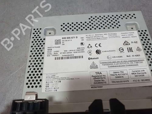 Radio SKODA FABIA III (NJ3)  | BP17567048E6 