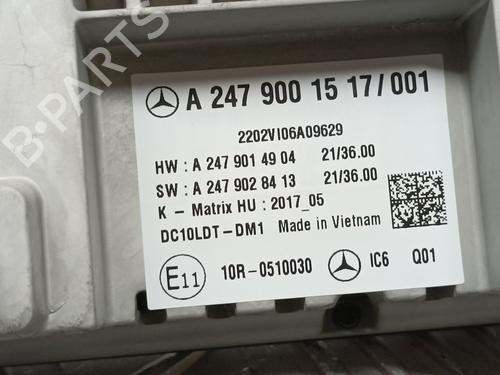 Instrument cluster MERCEDES-BENZ A-CLASS (W177)  | BP11350377C47 